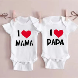 Mameluco de Bebe Divertido Mama Papa