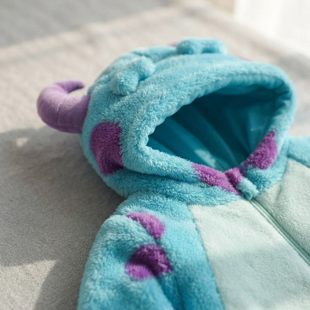 Hooded Fleece Baby Jumpsuit